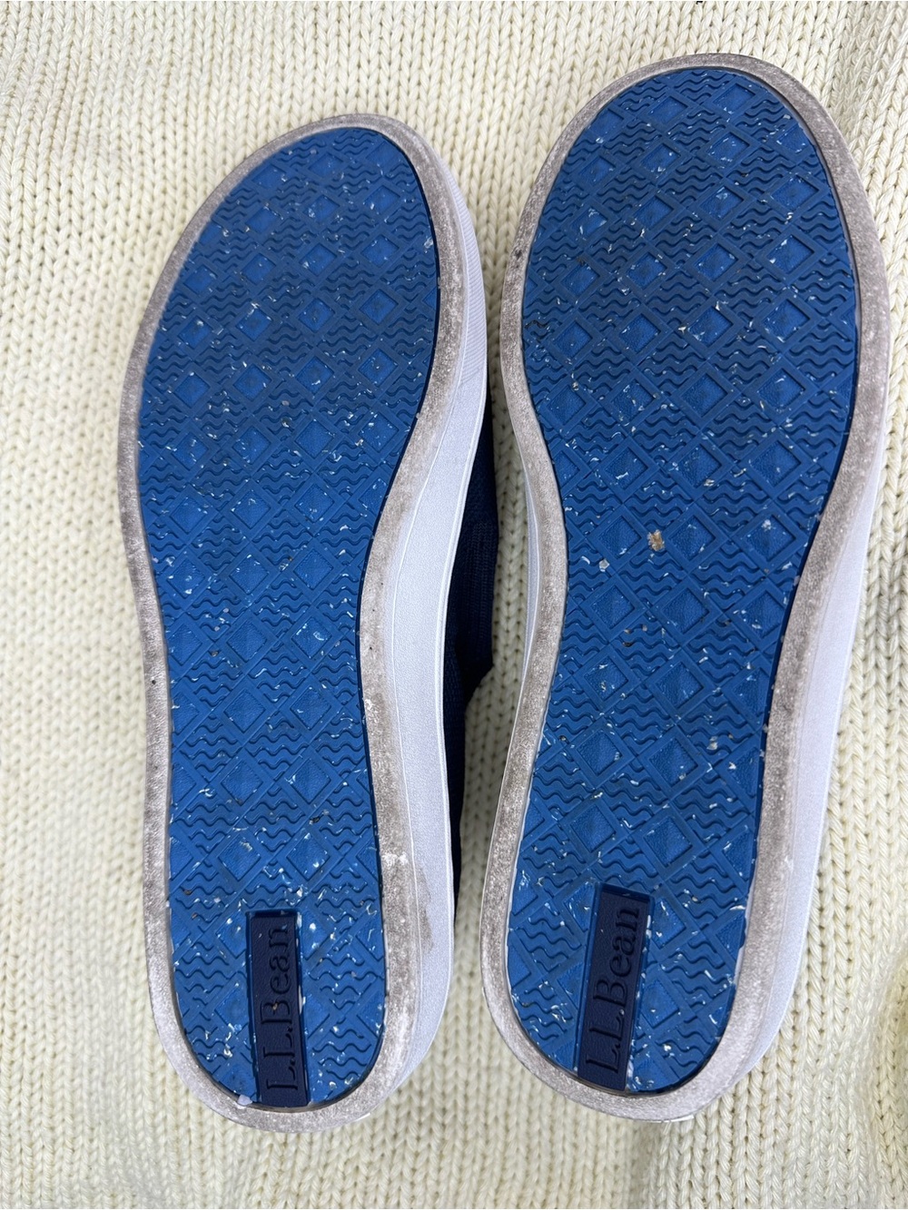 L.L. Bean Women's Navy Slip-On Knit Mules size 7 - Picture 6 of 8
